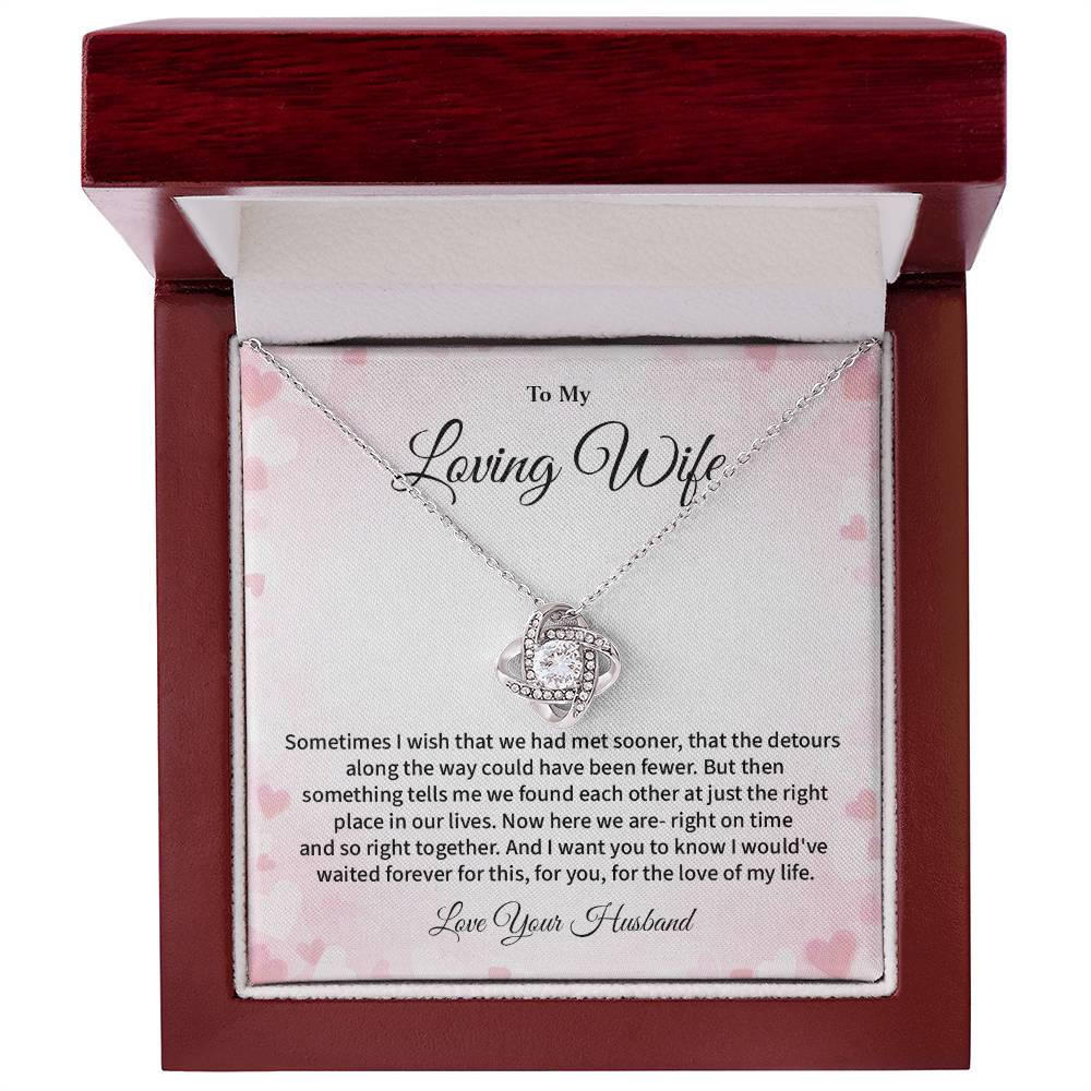 To My Loving Wife Necklace Gift From Your Husband Sentimental Jewelry