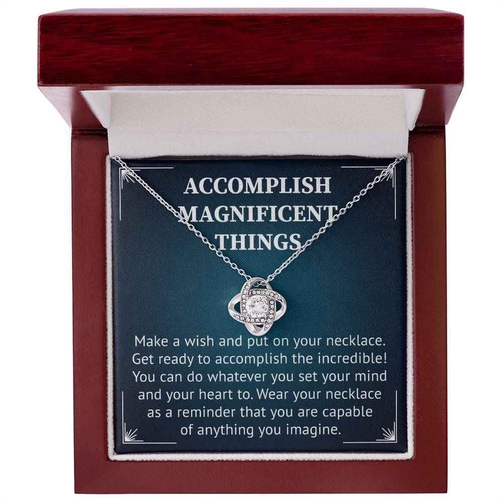Accomplish Magnificent Things Necklace For Best Friend, Happy Friendshipday Necklace.