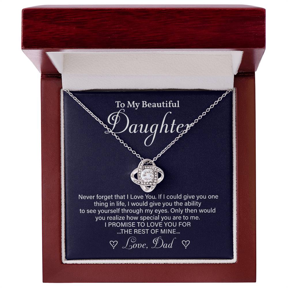 Daughter Necklace Gift from Dad – Special Message of Love