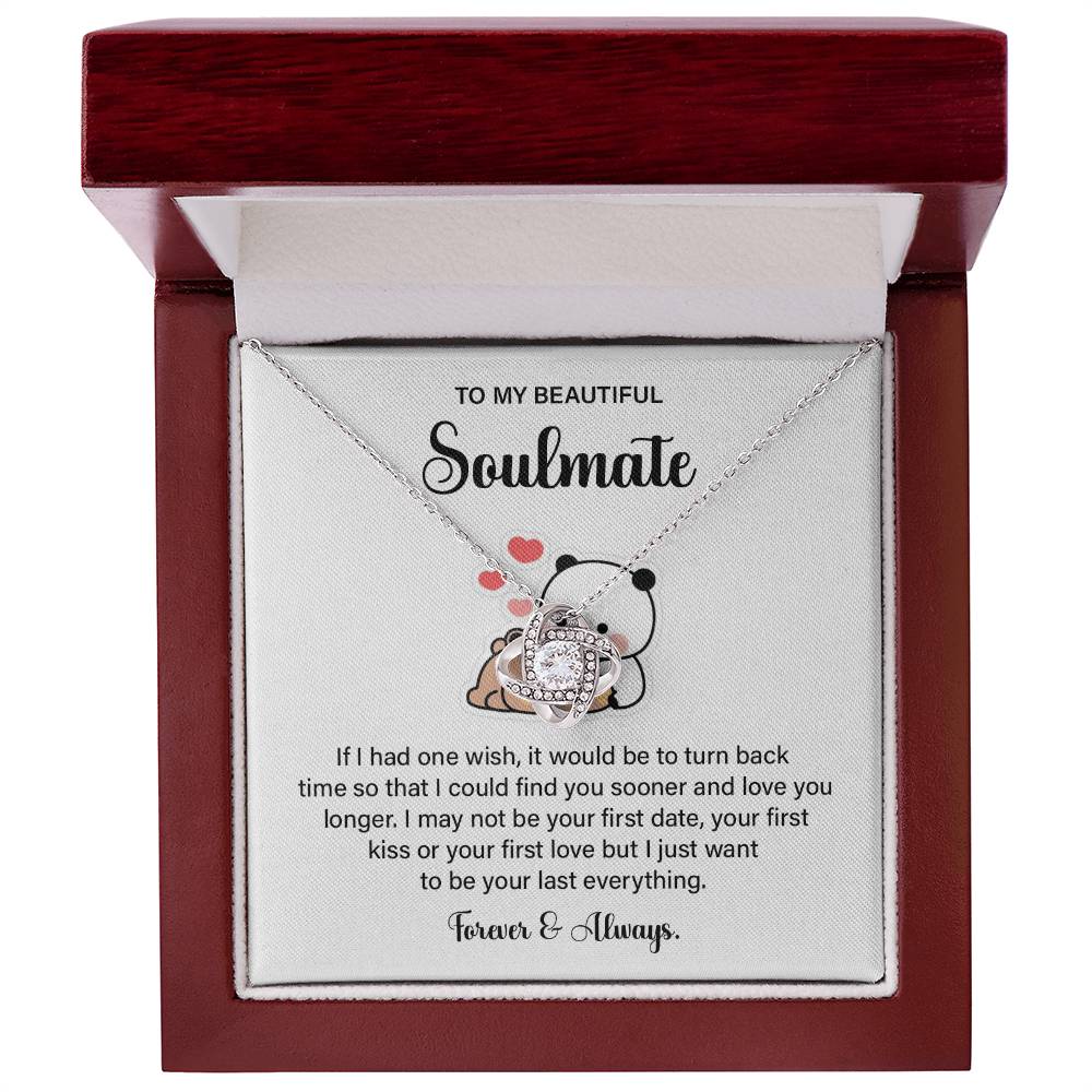 Soulmate Gift Necklace for Her – with Message Card