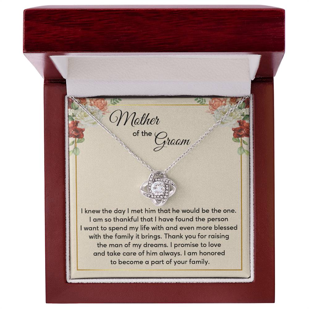 Mother of the Groom Wedding Necklace with Gift Box
