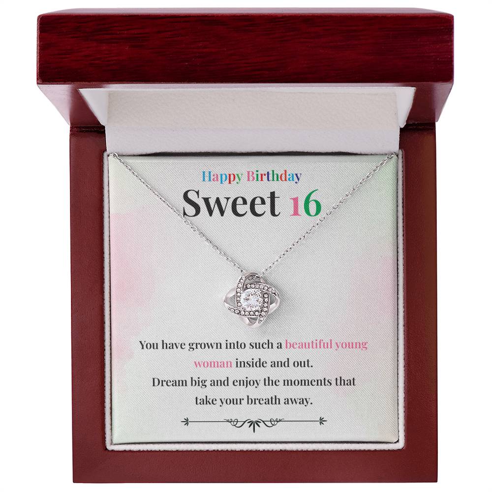 Beautiful Young Woman 16th Gift Necklace