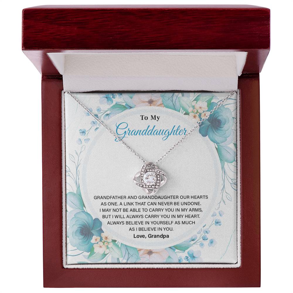 Granddaughter Necklace from Grandpa – Keepsake Gift Box