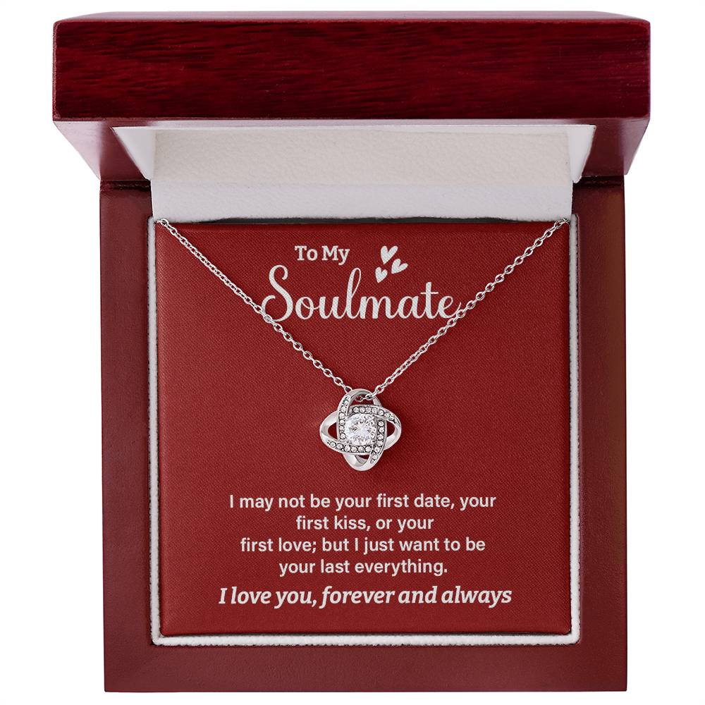 Soulmate Necklace Gift for Her – Romantic Message Box