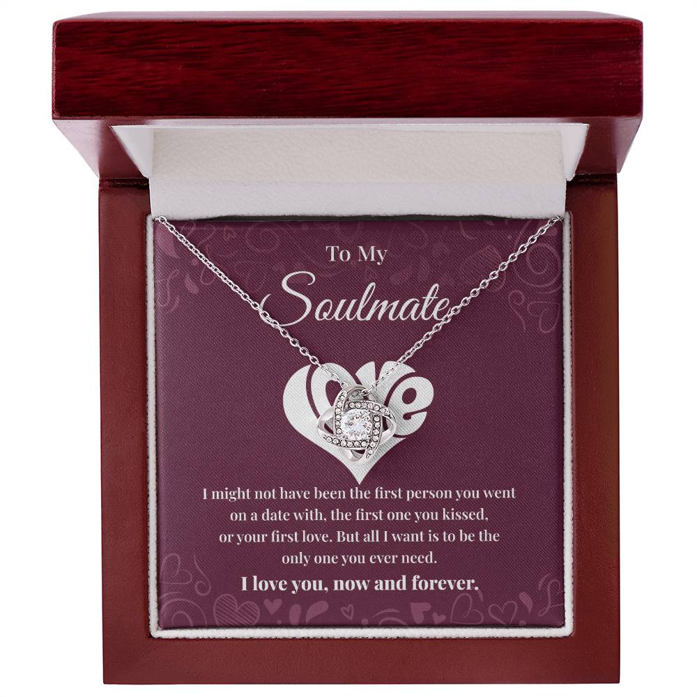 Soulmate Necklace Gift for Her with Message Card