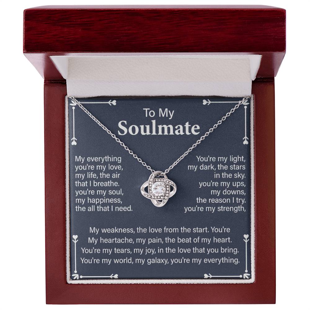 Soulmate Gift Necklace for Partner – with Message Card