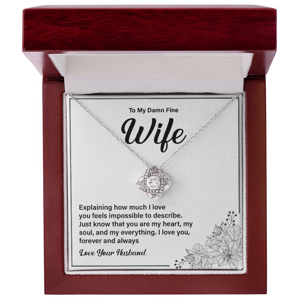 Wife Necklace Gift from Husband with Gift Card