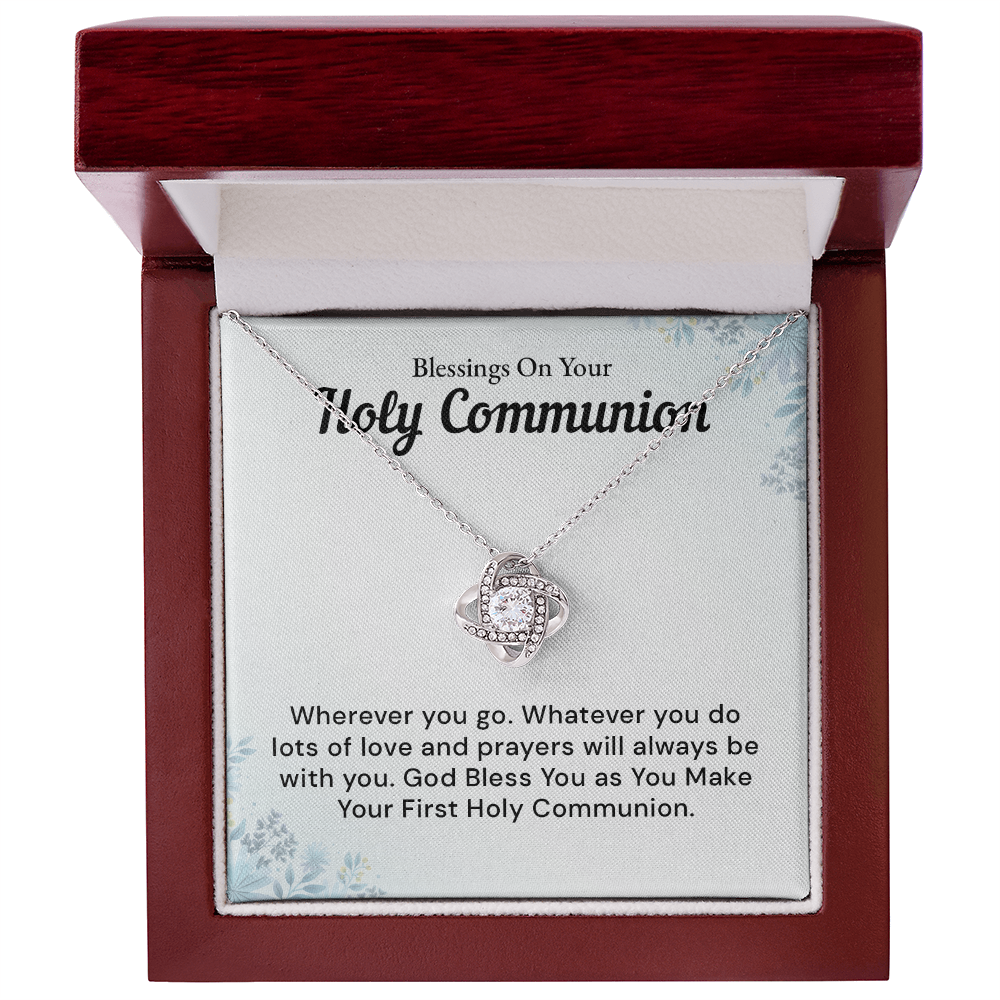 Blessing On your Holy Communion Necklace, God Bless You