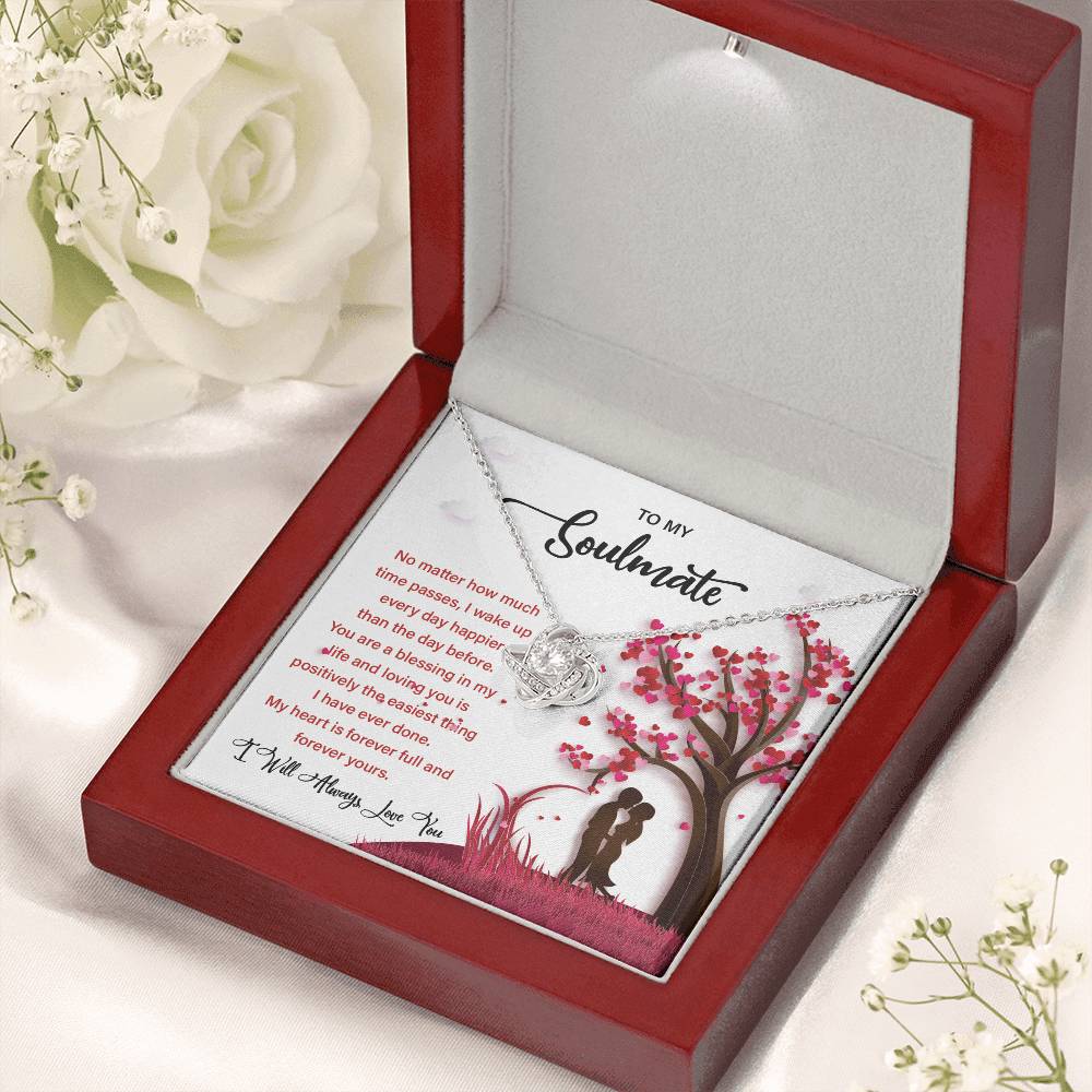 Soulmate Gift Necklace for Her – Message Card Box