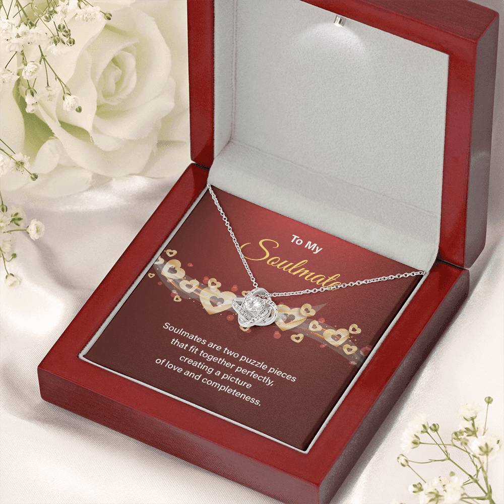 Soulmate Necklace Gift for Her – Gift Box & Card