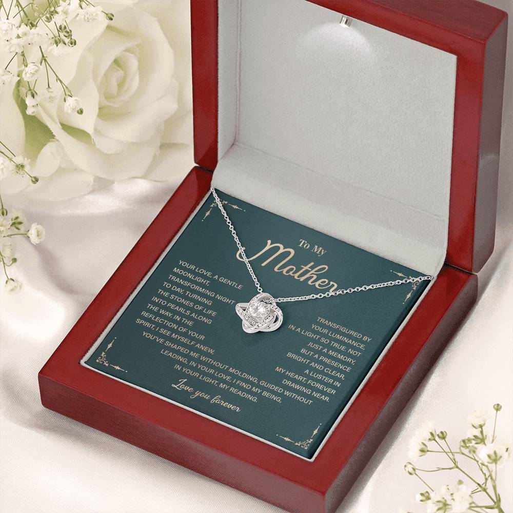 To My Mother Necklace Gift with Heartfelt Message Card