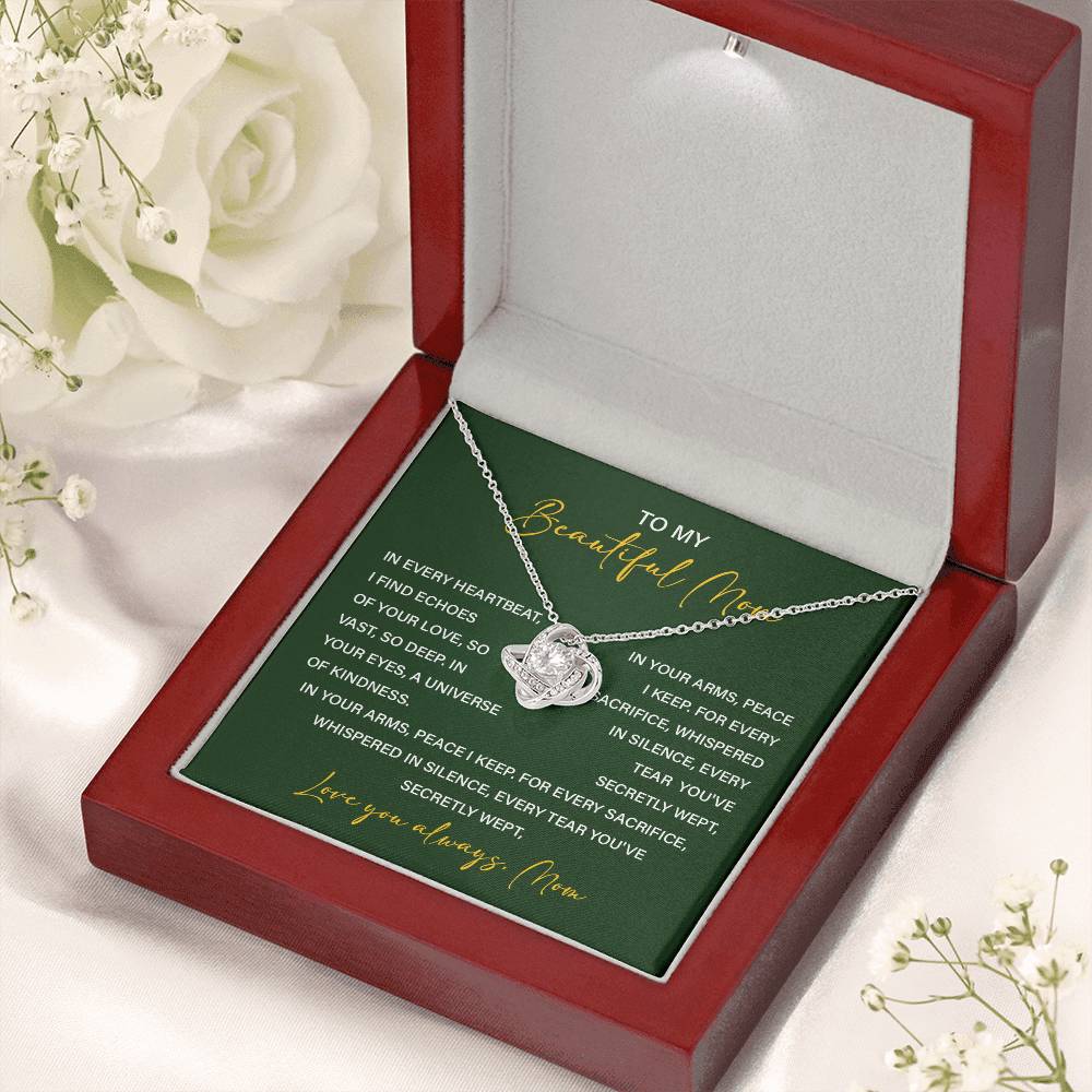 Necklace For Mom From Children With Meaningful Gift Box