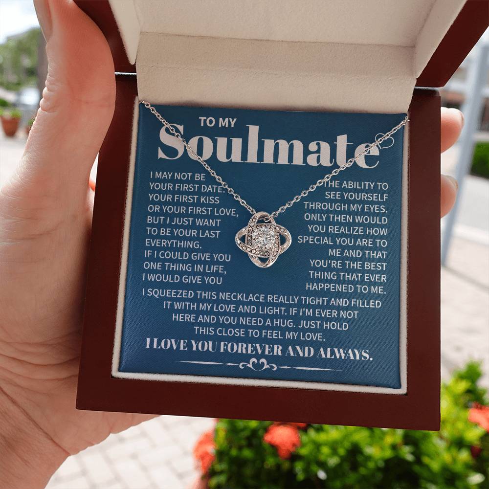 Soulmate Necklace Gift With Deep Loving Message Card