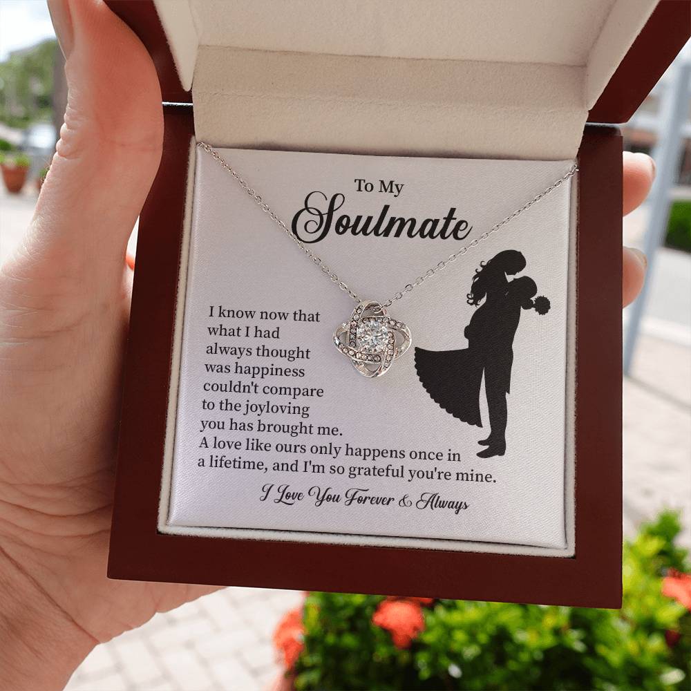 Soulmate Necklace – Gift for Wife or Girlfriend with Romantic Message
