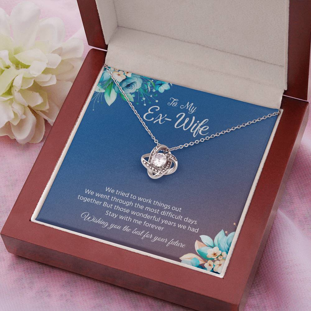 Ex-Wife Necklace Gift – Wishing You the Best Message Card