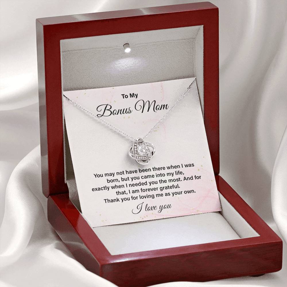 Bonus Mom Necklace Gift from Stepchild with Message