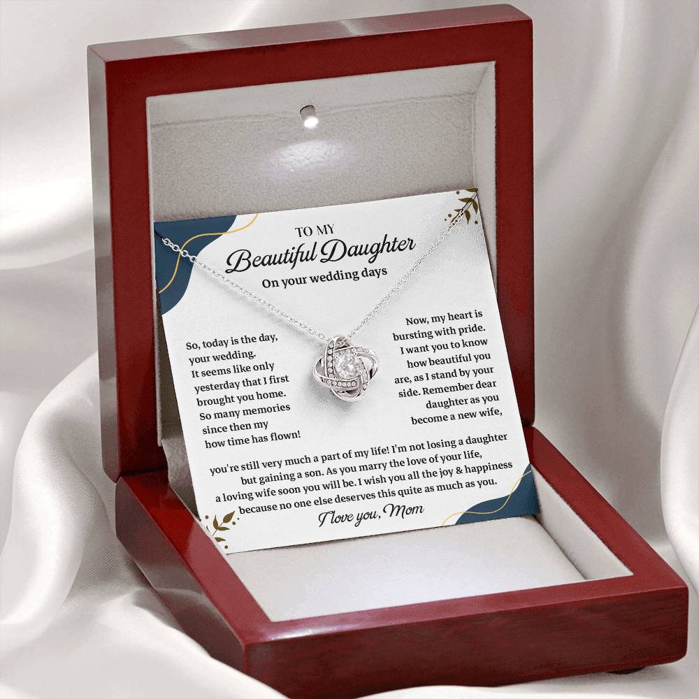 To Daughter on Wedding Day – Necklace Gift Box