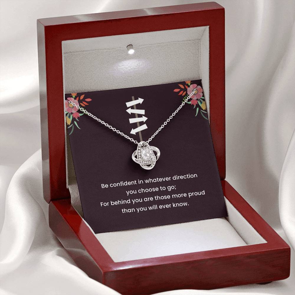 Graduation Gift Necklace for Daughter with Inspirational Card