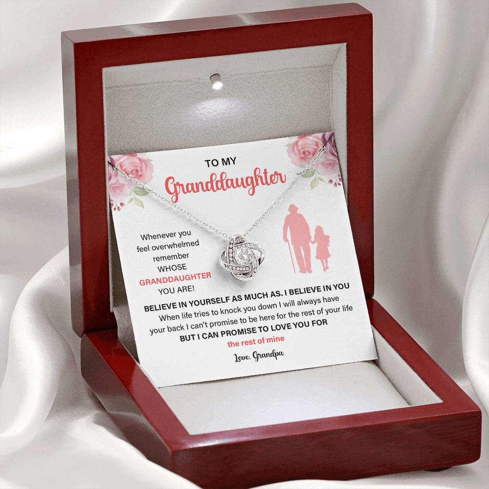 Granddaughter Gift from Grandpa – Love Note Necklace