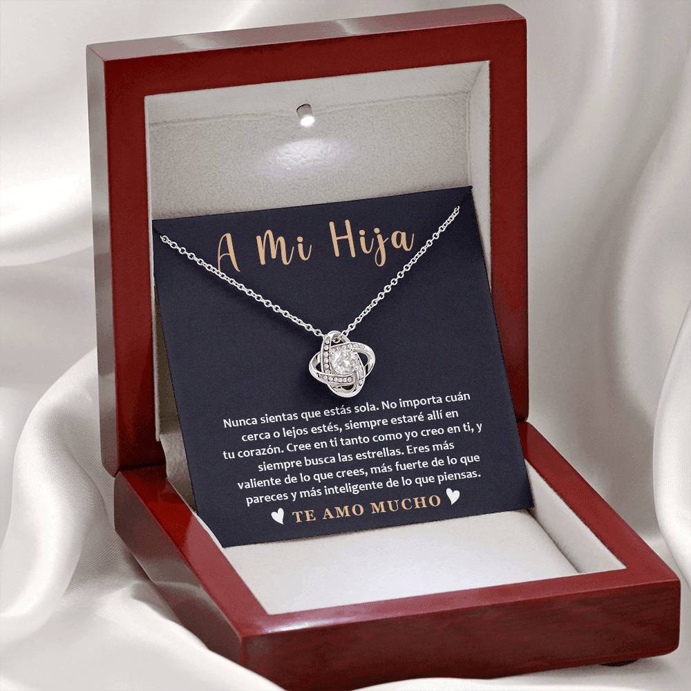 Collar A Mi Hija Regalo con Mensaje de Amor y Motivación