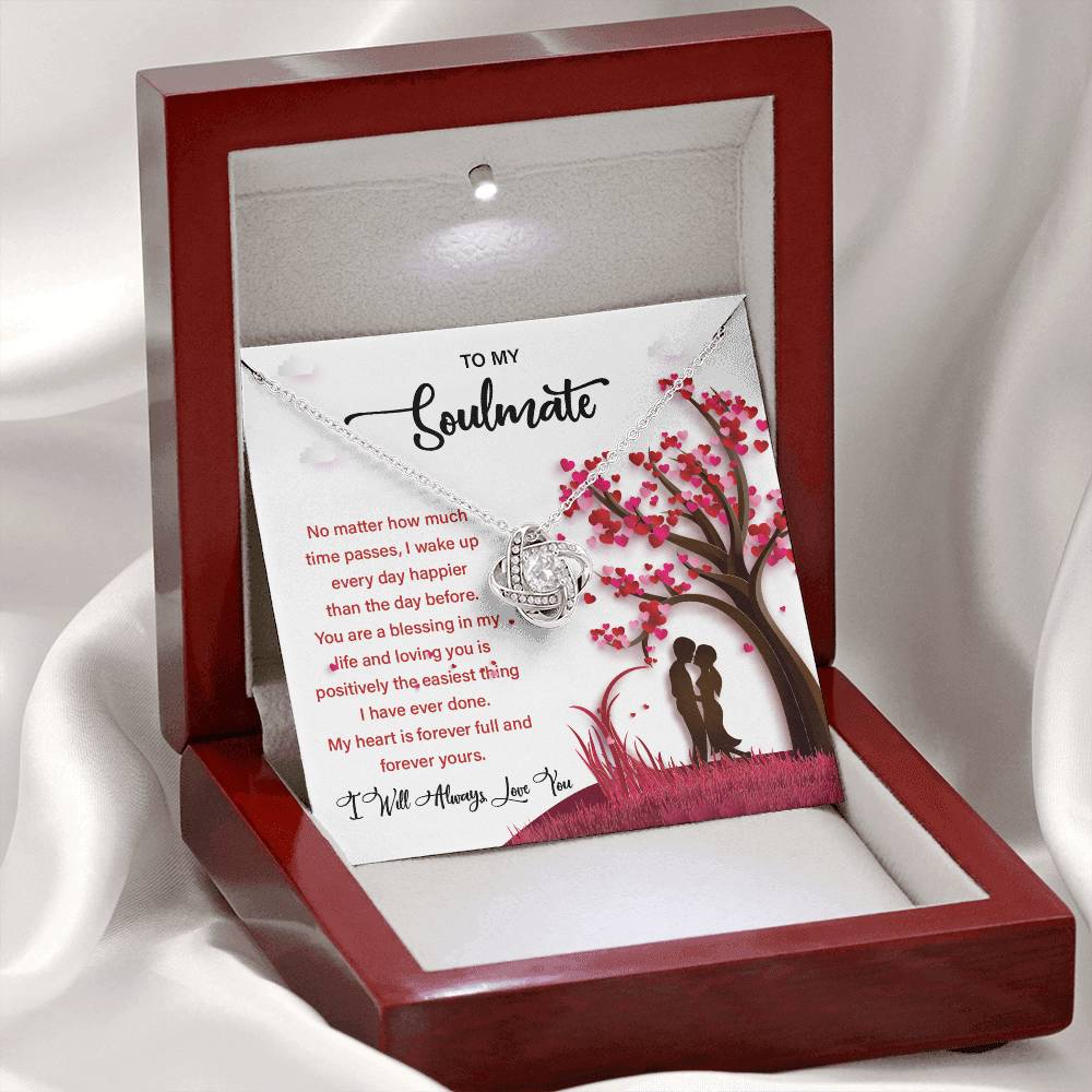 Soulmate Gift Necklace for Her – Message Card Box