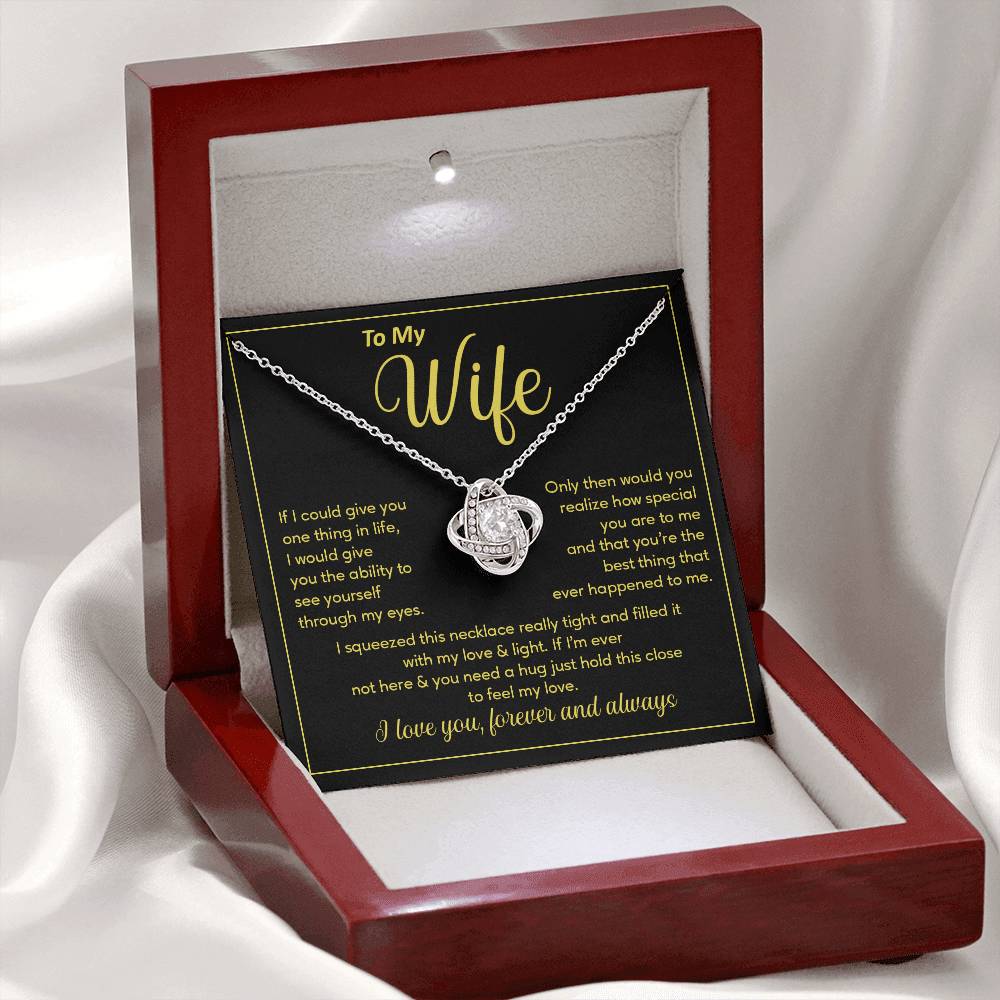 Wife Necklace Gift – See Yourself Through My Eyes