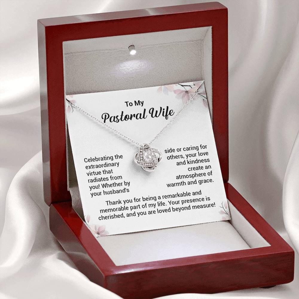 Christian Gift for Pastor’s Wife – Love Knot Necklace