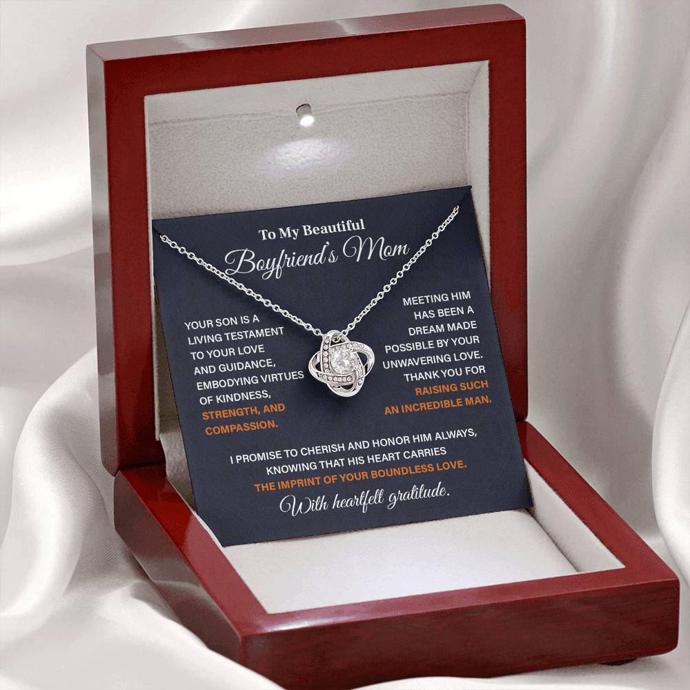 To My Boyfriend’s Amazing Mom Boyfriend’s Mom Necklace Gift Boyfriend’s Mom Tribute Necklace Mother-son Bond Necklace Unique Family Bond Necklace Special Occasion Gift For Boyfriend’s Mom Necklace For Incredible Mom Boyfriend’s Mom Appreciation Gift