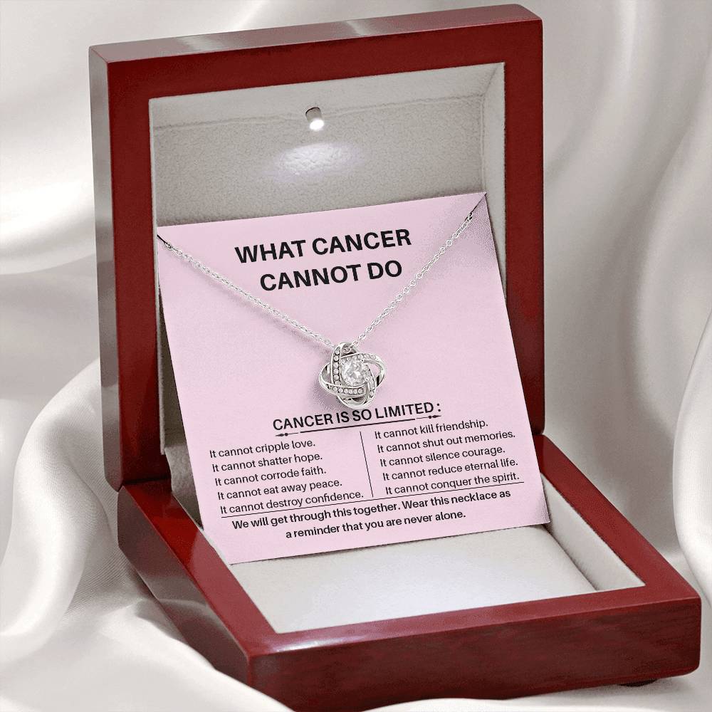 What Cancer Cannot Do Cancer Awareness Necklace Strength And Resilience Necklace Love And Hope Necklace Supportive Gift For Cancer Fighters Empowerment Jewelry For Survivors Necklace For Uplifting Spirits Breast Cancer Necklace For Soulmate