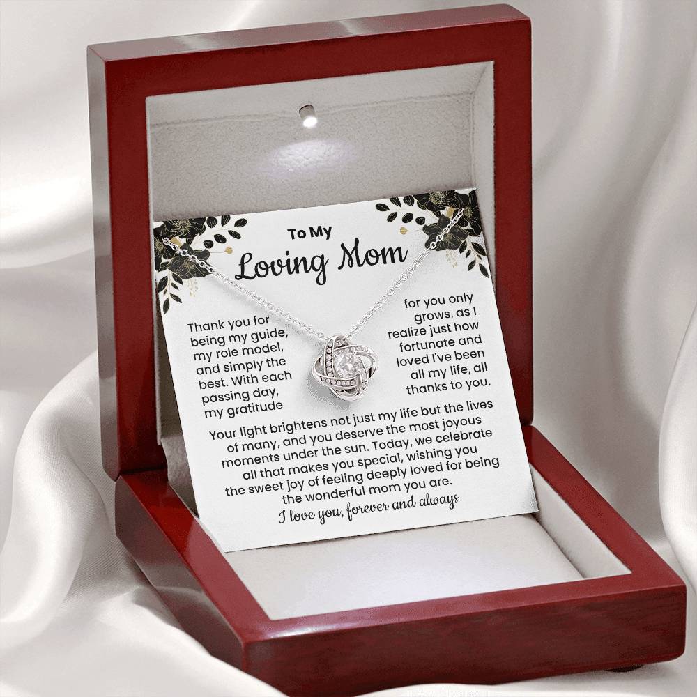 Loving Mom Necklace Gift from Daughter or Son