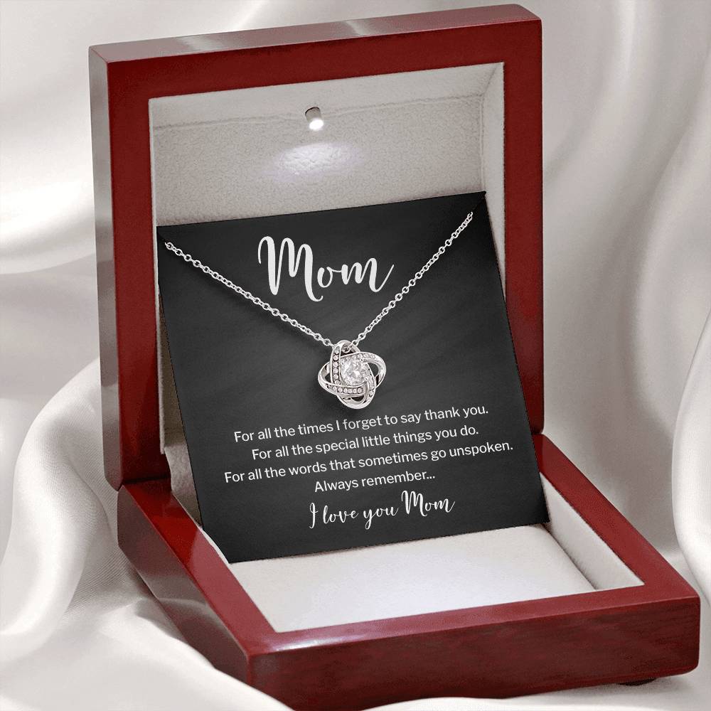 Necklace for Mom With Heartfelt Message & Elegant Box