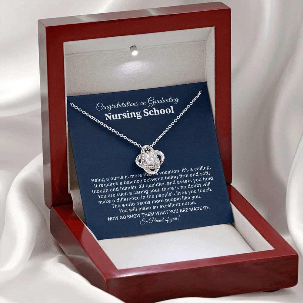 Nursing School Graduation Necklace Gift With Amazing Box