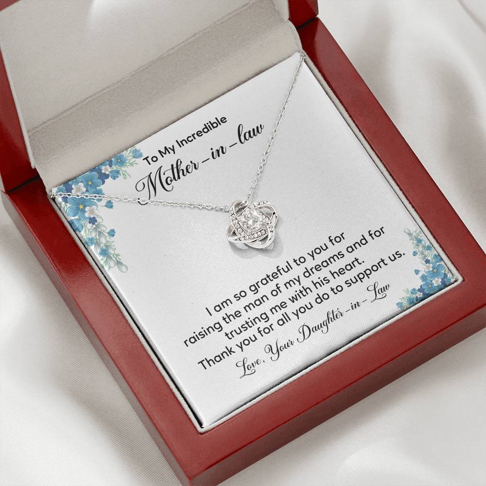 Mother-in-Law Necklace from Bride – Thank You Gift Box