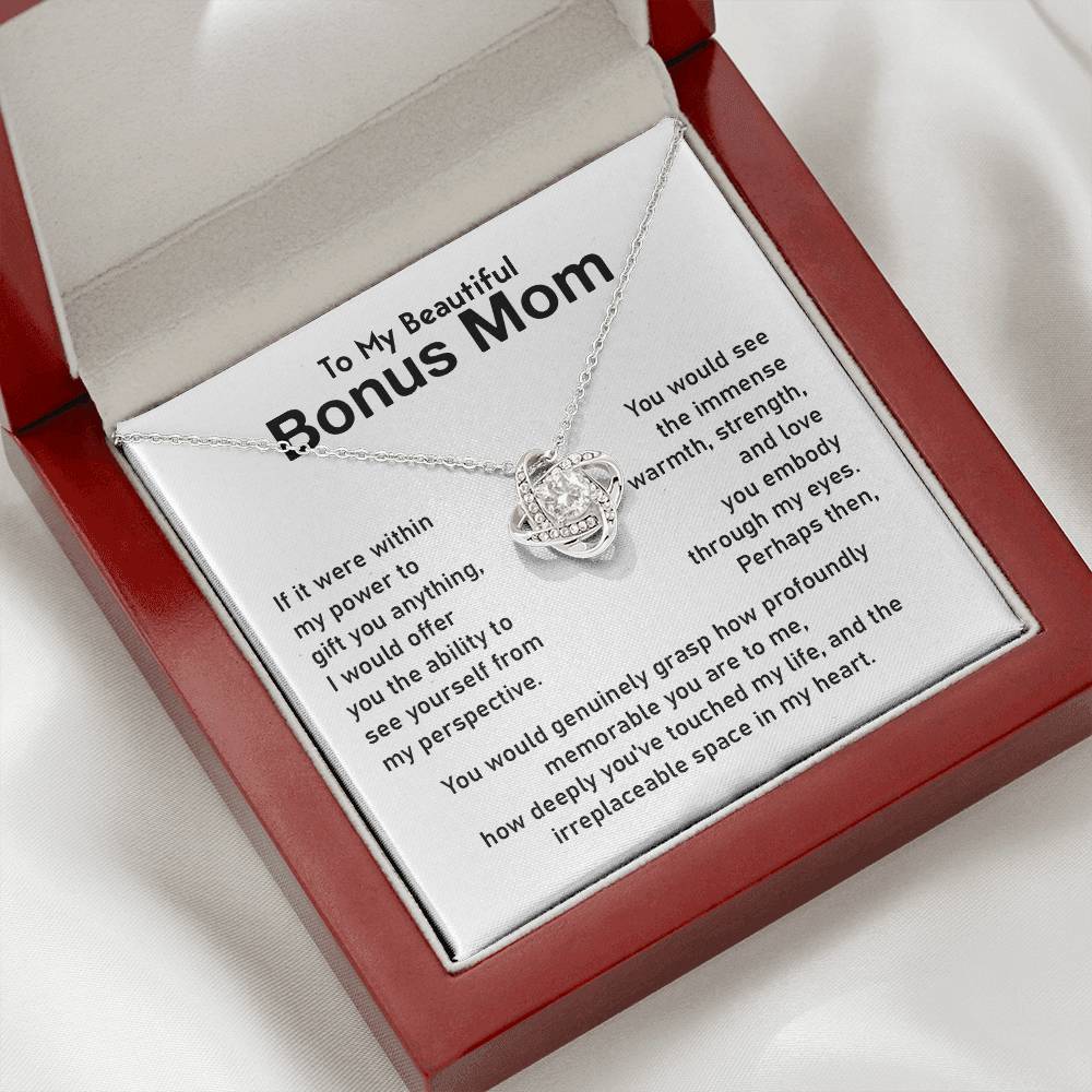 Bonus Mom Jewelry Gift With Emotional Message Card