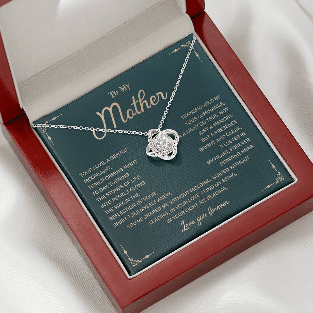 To My Mother Necklace Gift with Heartfelt Message Card