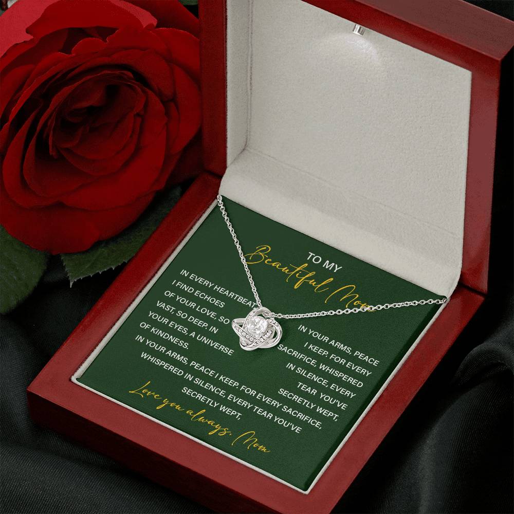 Necklace For Mom From Children With Meaningful Gift Box