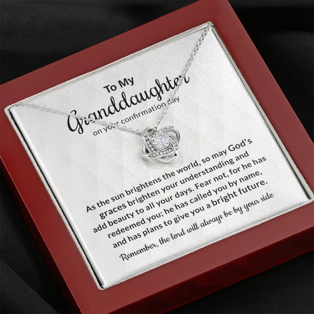 To My Granddaughter On Your Confirmation Day Remember, The lord Will Always Be By Your Side