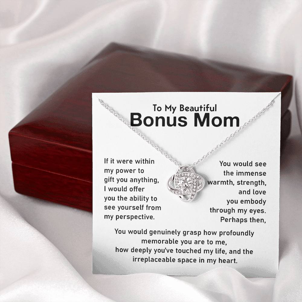 Bonus Mom Jewelry Gift With Emotional Message Card