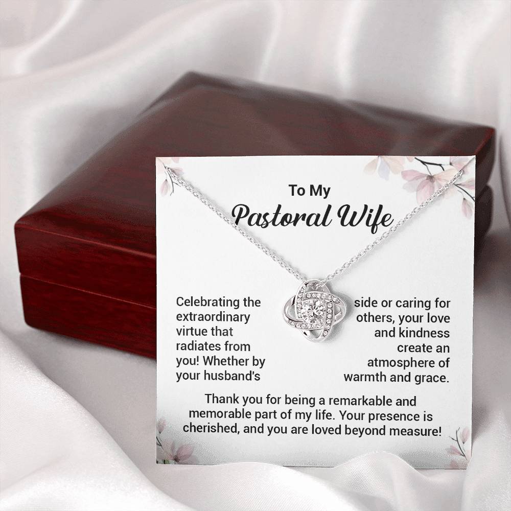 Christian Gift for Pastor’s Wife – Love Knot Necklace