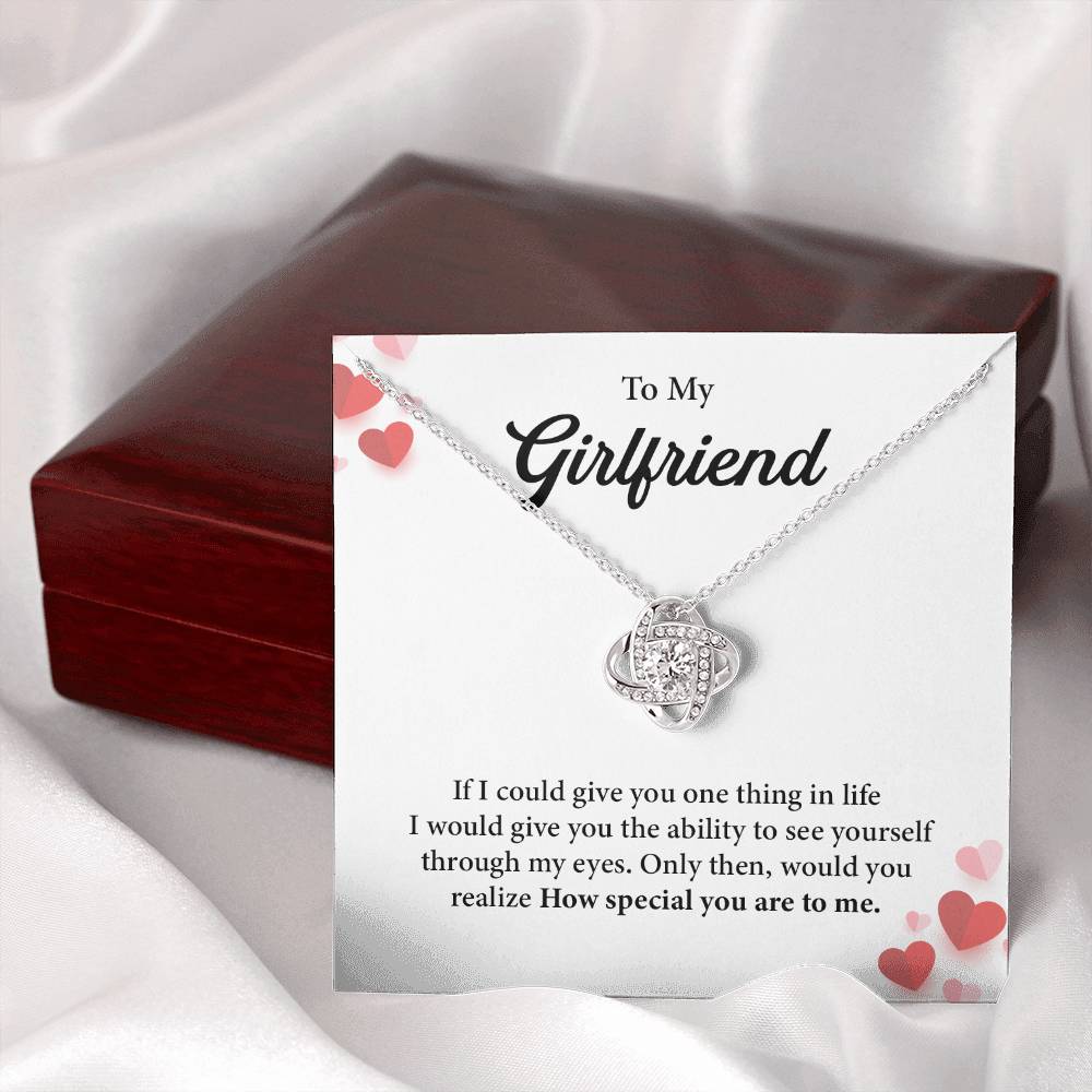 Meaningful Necklace Gift for Girlfriend with Love Card