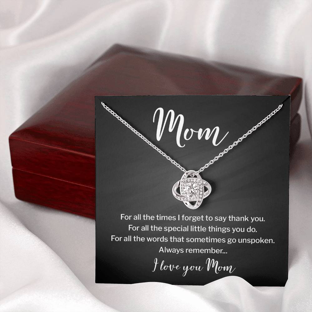Necklace for Mom With Heartfelt Message & Elegant Box