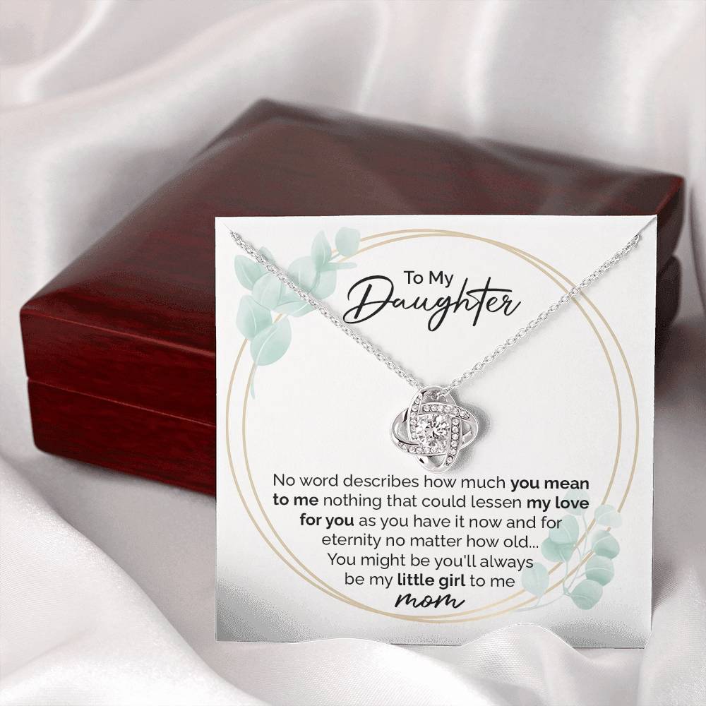 Daughter Necklace Gift from Mom with Sentimental Card