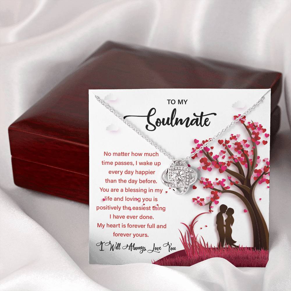 Soulmate Gift Necklace for Her – Message Card Box