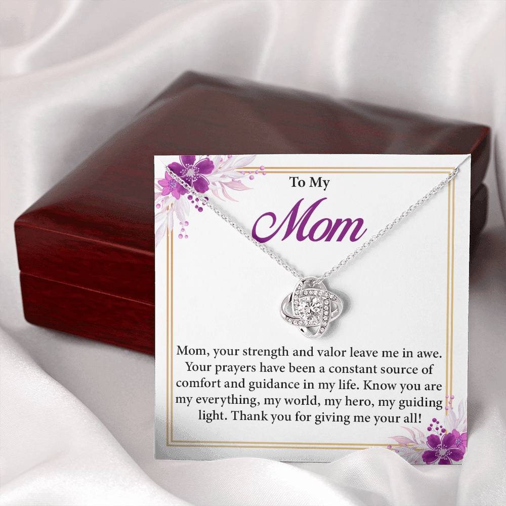 Mom Necklace Gift for Prayerful Mother – Gift Box