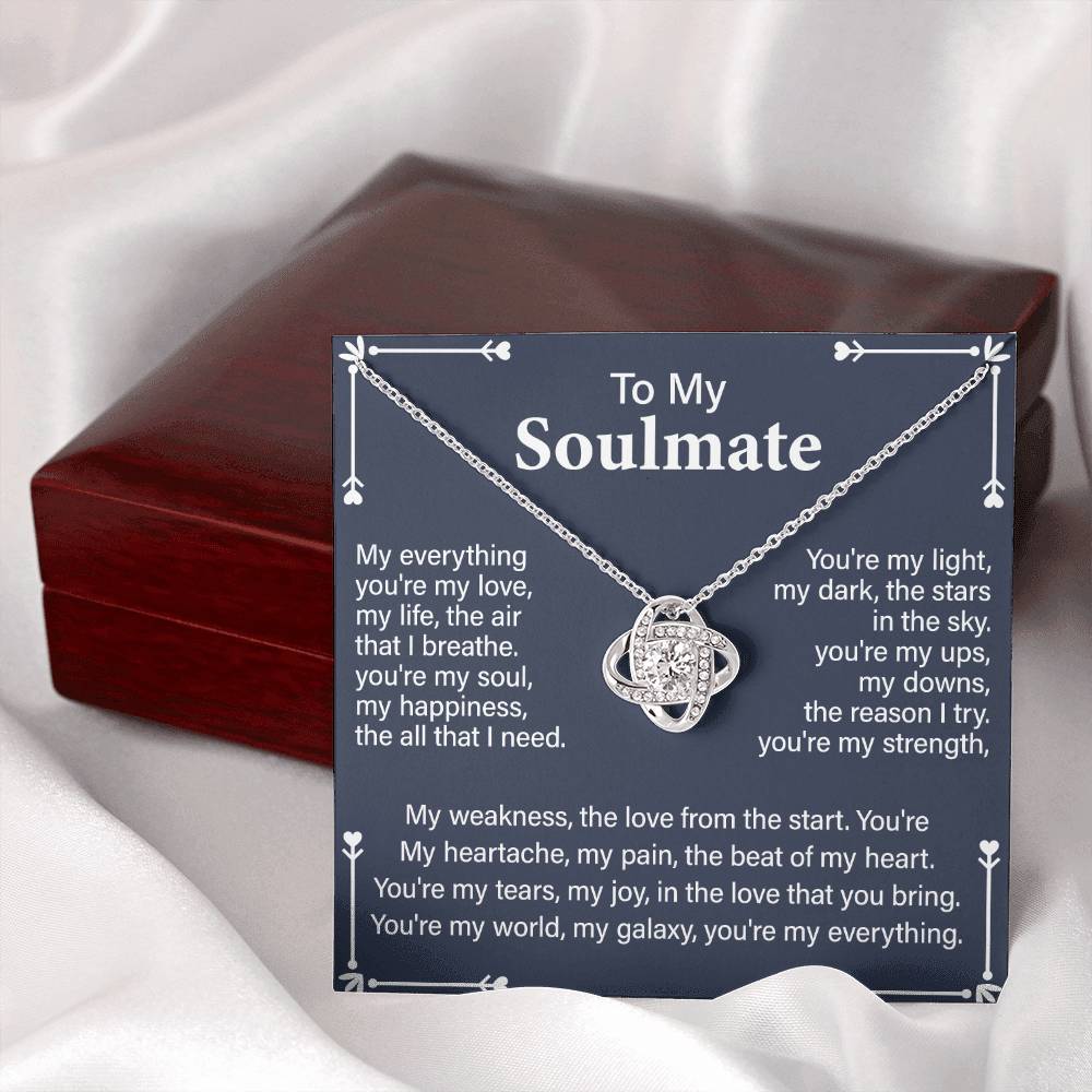 Soulmate Gift Necklace for Partner – with Message Card