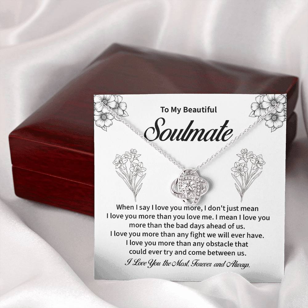 Soulmate Necklace for Her – Forever Love Message Card