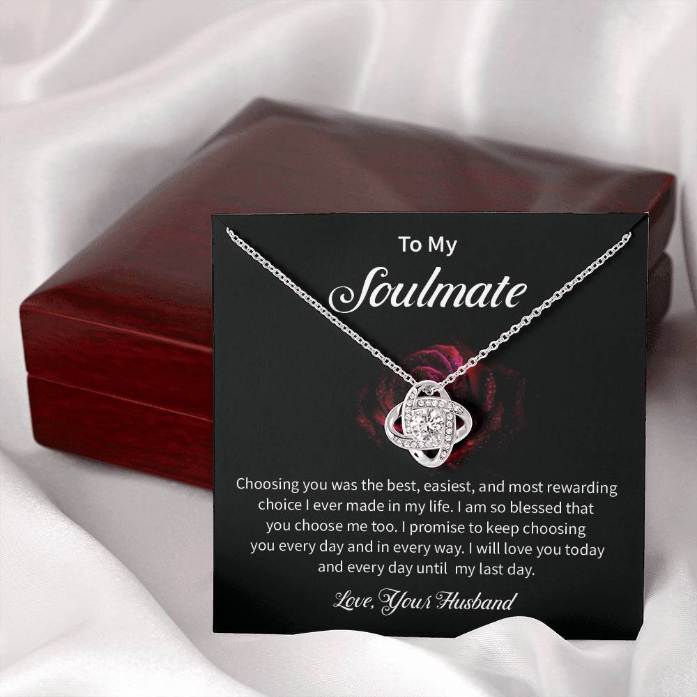 Husband to Soulmate Gift for Wife – Love Message Card
