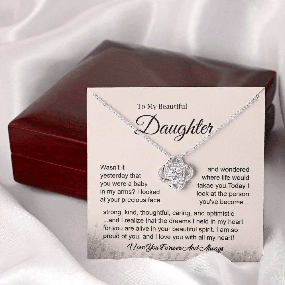 To My Daughter – I’m So Proud of You Necklace