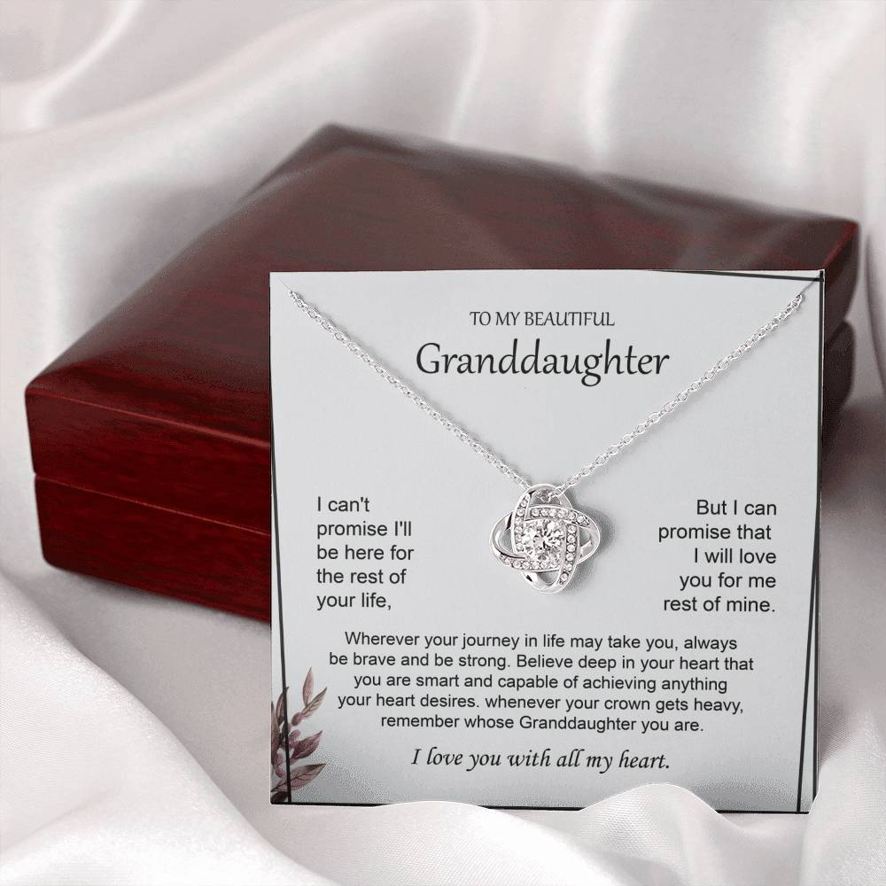 Granddaughter Necklace from Grandma with Message Card