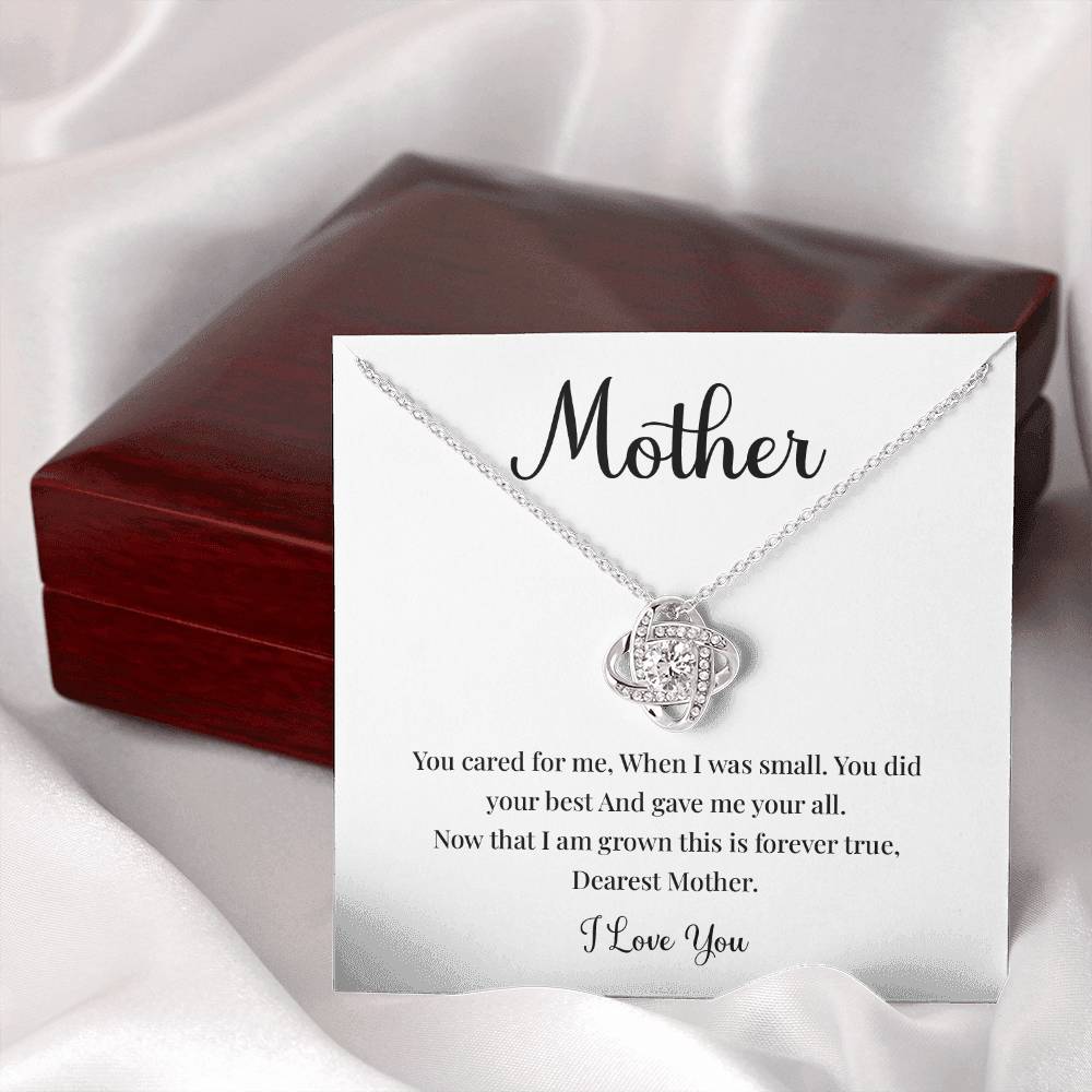 Mother Necklace Gift With Loving Pendant And Jewelry Box